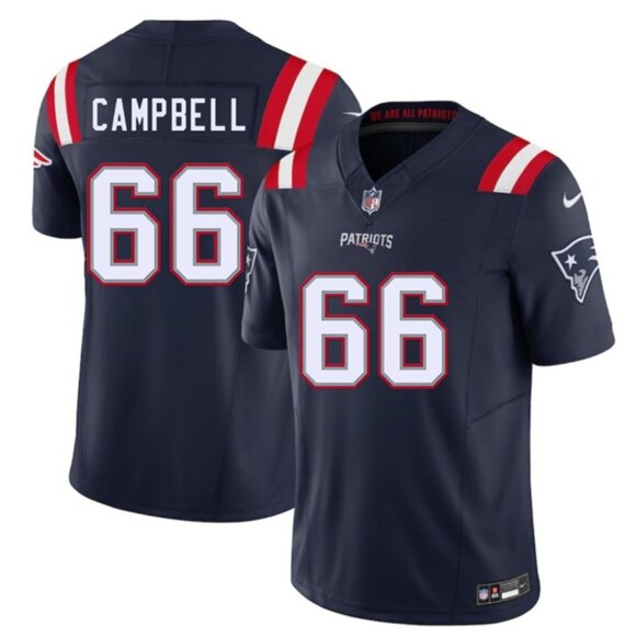 Mens Youths Kids Womens Will Campbell Navy Stitched Jersey Vapor